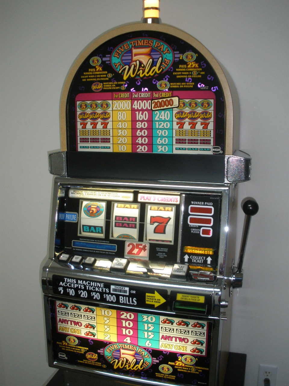 IGT FIVE TIMES PAY WILD S2000 SLOT MACHINE For Sale • Gambler's Oasis USA