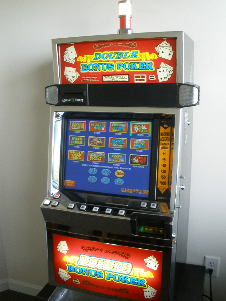 double double bonus poker machine for sale