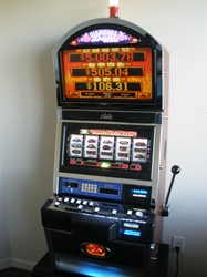 Bally Diamonds & Devils Deluxe S9000 Slot Machine with Top Bonus Monitor 