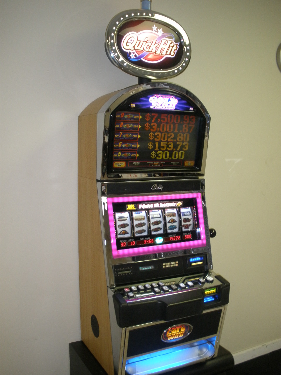 list of slot machines at bally