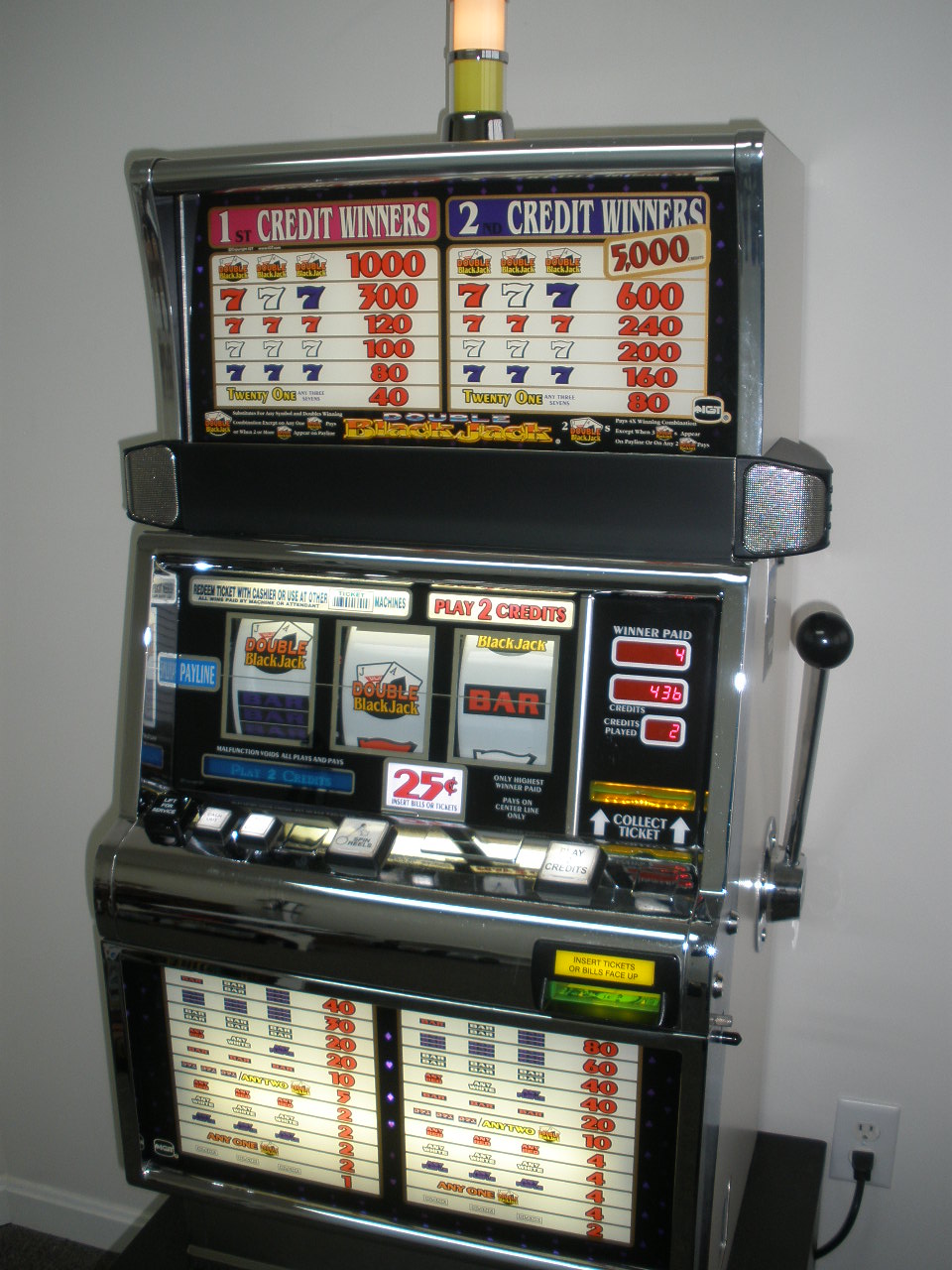 double gold 20 line slot machine