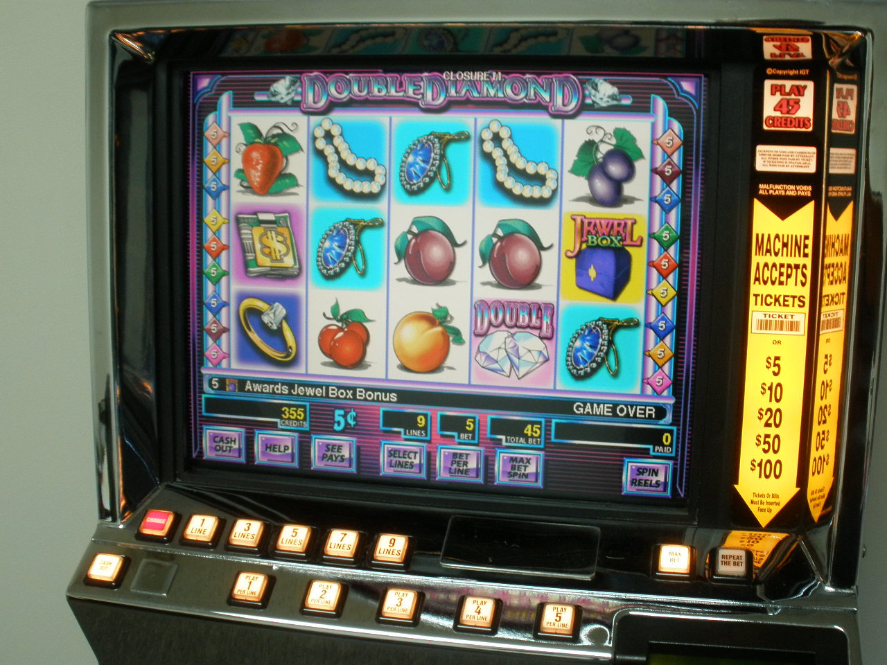 slot machine touch screen monitor