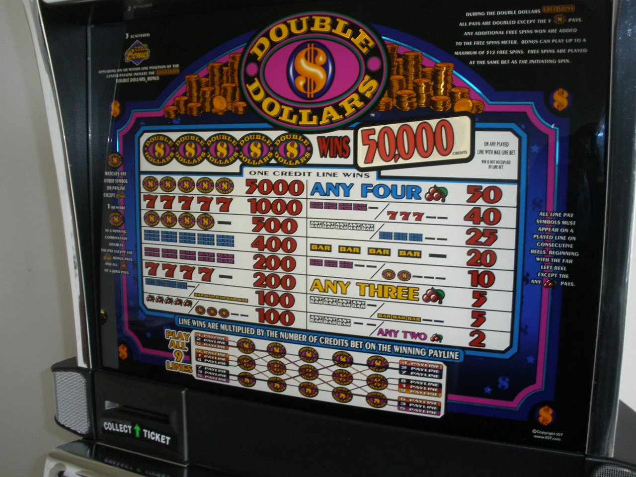 continental iii reel slot machine