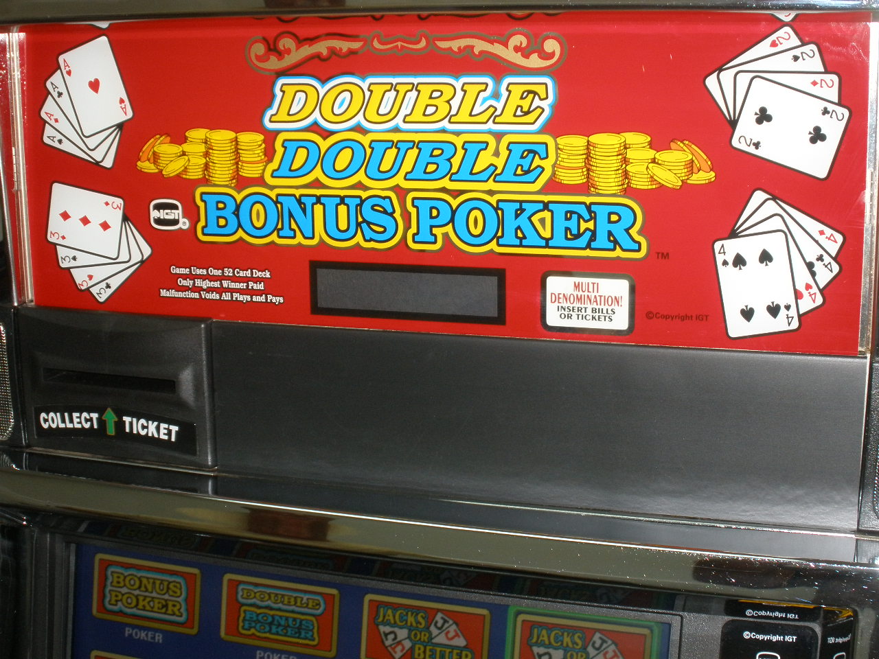 double double bonus poker machine for sale