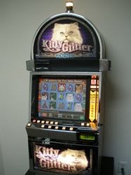 IGT KITTY GLITTER O44 VIDEO SLOT MACHINE WITH LCD TOUCHSCREEN MONITOR 