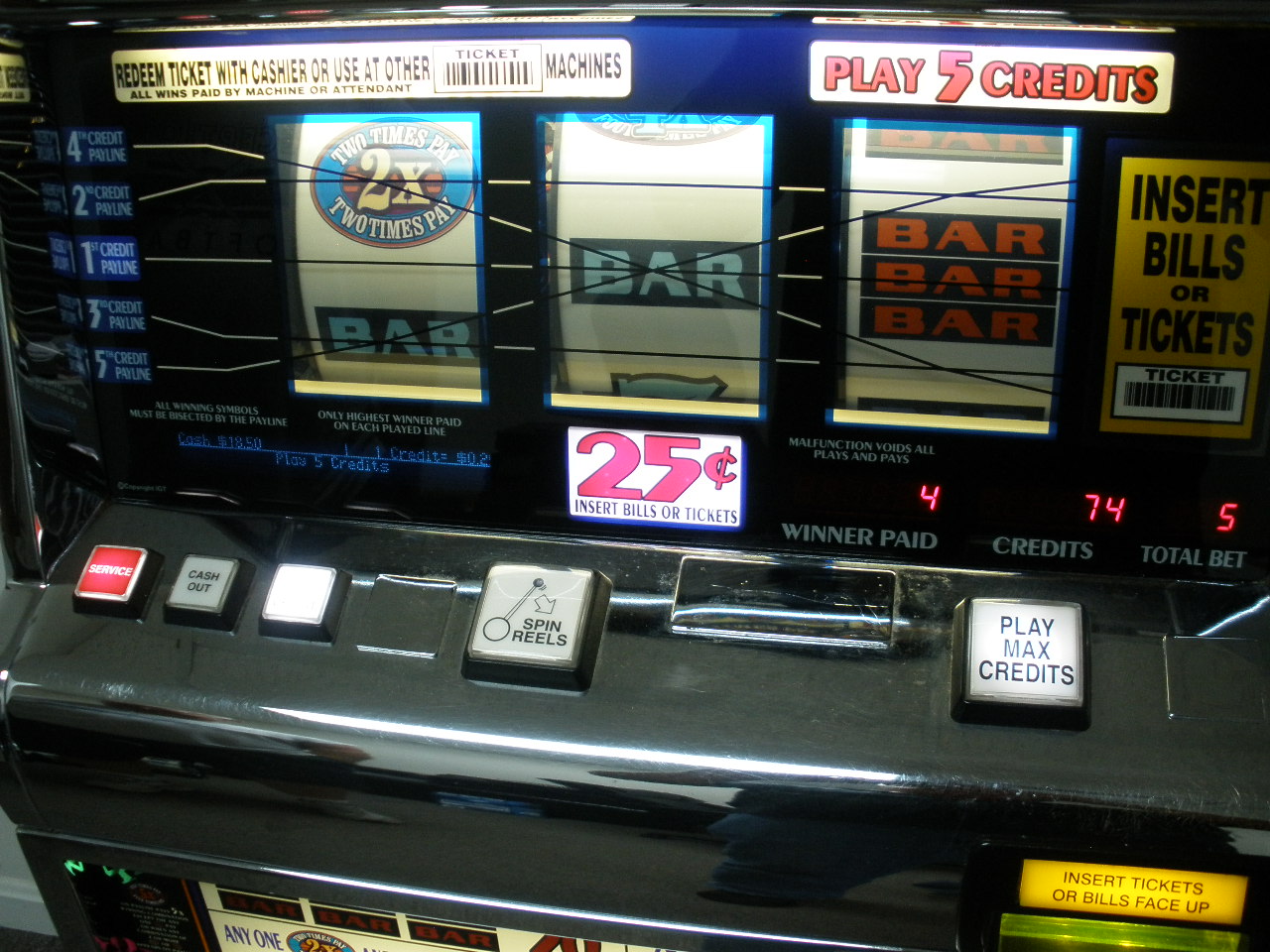 igt 3x 4x 5x slot machine