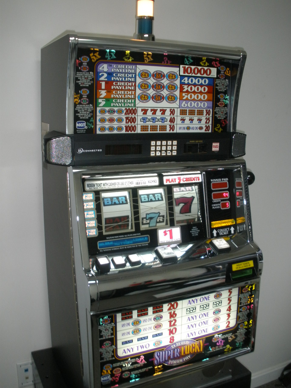 how much do casino pay for lot machines