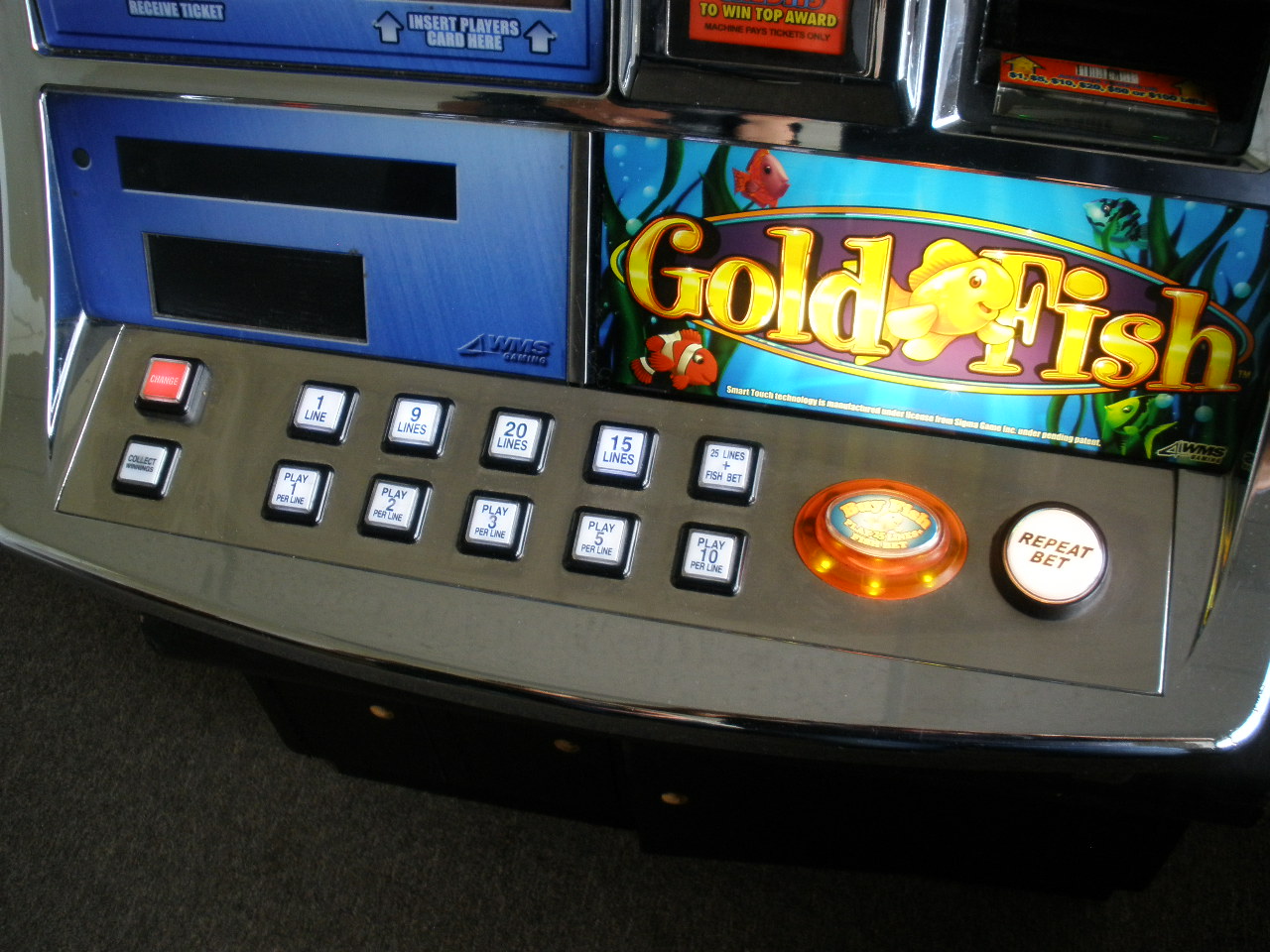 goldfish slot machine topper