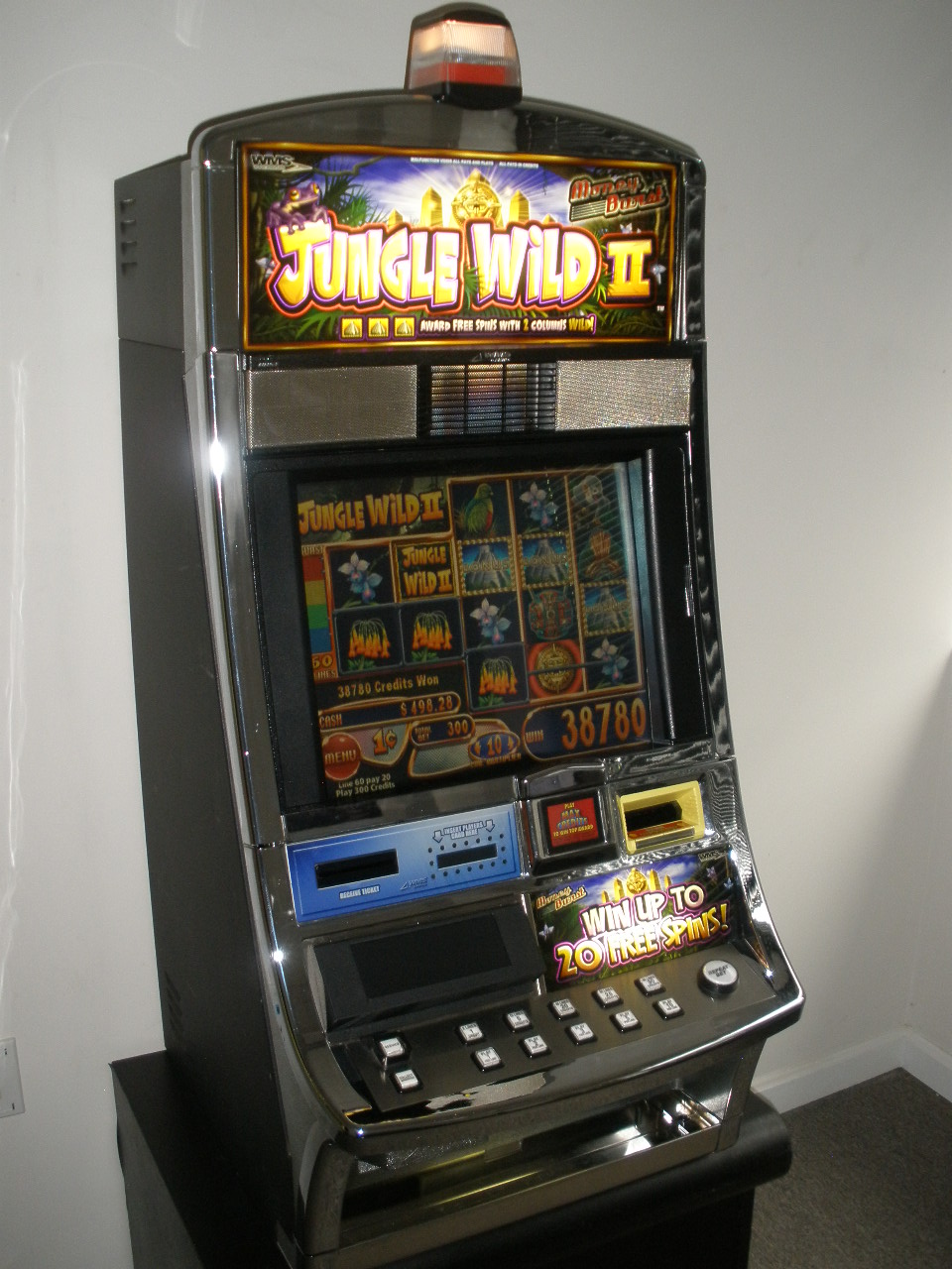 WMS JUNGLE WILD II VIDEO SLOT MACHINE For Sale • Gambler's Oasis USA