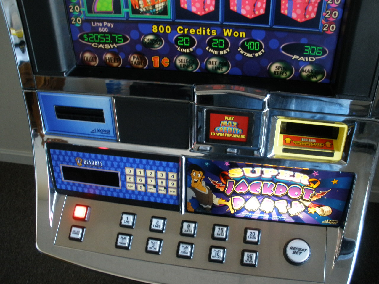 casinos that have super jackpot party machines