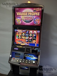 WMS VILLAGE PEOPLE BB2 VIDEO SLOT MACHINE WITH DUAL MONITORS 